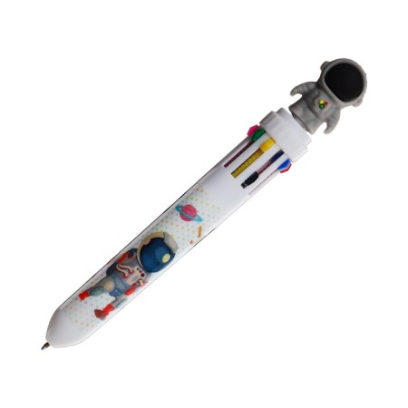 Automatic ballpoint pen "Cosmonaut", 10 color, mix-1