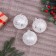 Set of balls plastic D-8 cm, 3 pcs "Snow Kingdom" Starfall, White