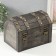Casket chest "Leo. With rivets" Steel 16x15.5x22 cm