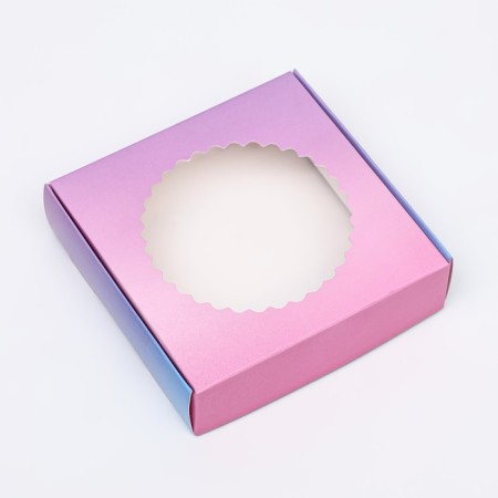 Box the team with a window, "pink-blue", 11.5 x 11.5 x 3 cm-2
