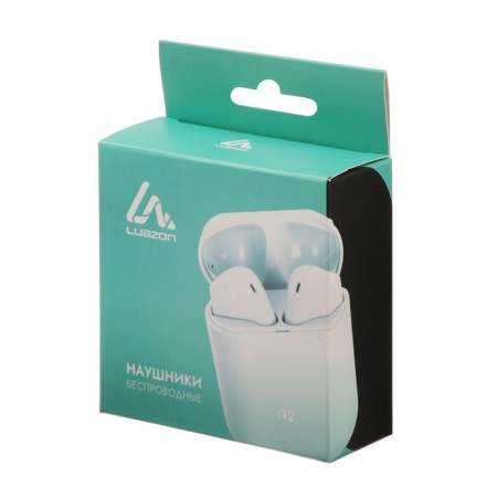 Wireless headphones Luazon i12, TWS, BT 5.0, 35/300 mAh, sensor, glossy, white-7