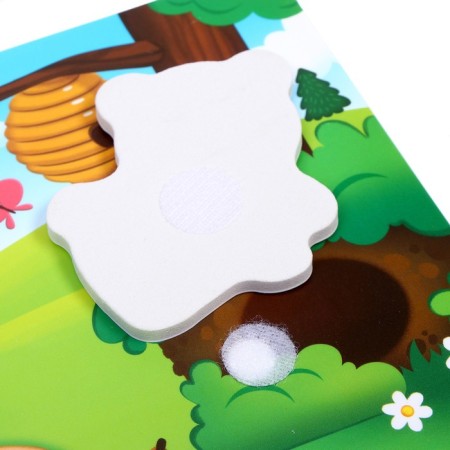 Velcro game "Who lives where?" With soft details-4