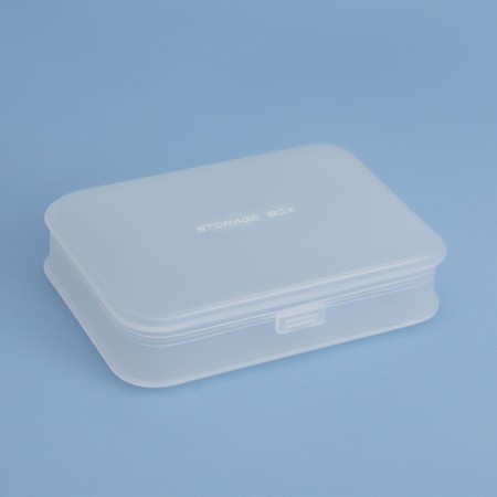 Organizer with a lid, 14 × 9.7 × 3.3 cm, the color is transparent-1