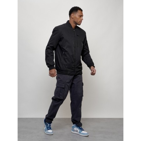 Male bomber, size 54, black color-2