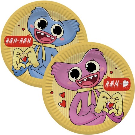 Paper plate "Zubaki and Zubabassi", 18 cm, in a set of 6 pcs.