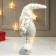 Interior doll "Grandfather elegant in a white cap" 48x11x17 cm
