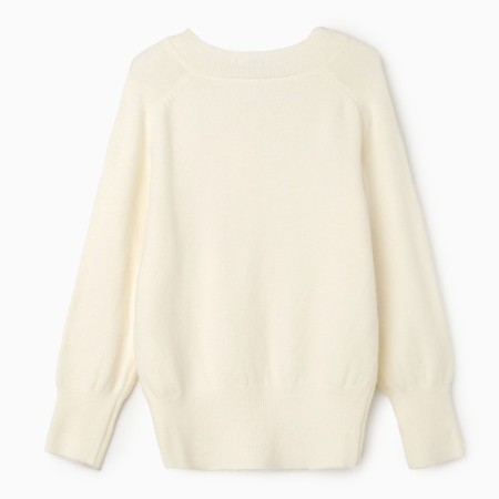 Female jumper, dairy color, one size (44-48)-4