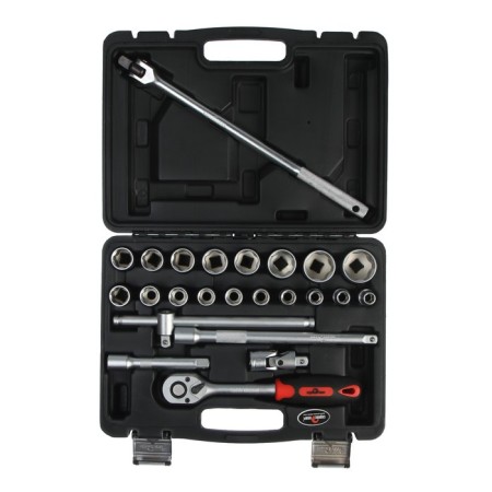 Set of tools Service key, end heads, ratchet, extension cords, 25 items