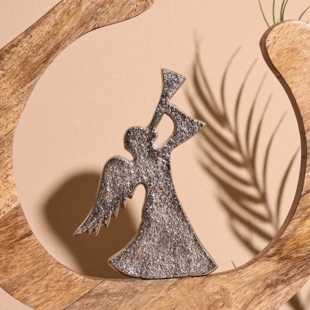 Interior souvenir in the wooden ring "Angel" 33x8x34 cm-2