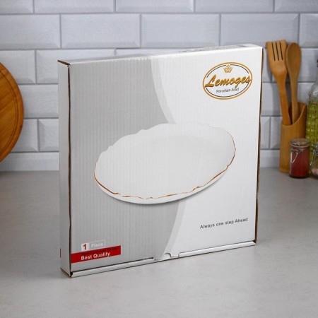 The Wave dish, 36 cm, 1.5 l, round, porcelain, Iran-3