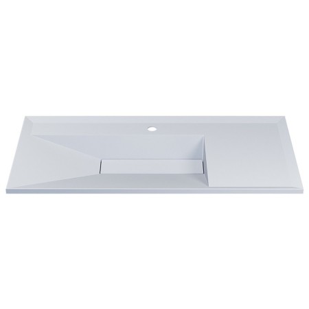 Snow -out sink Uperwood Lotus 100 cm, rectangular, white matte-2