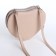 Bag Women's Cross-Bodi with a zipper, beige color