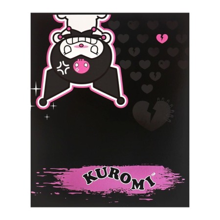 Notebook of 48 sheets in the Kuromi cage, covered cardboard, foil embossing, whiteness 92%, block 60 g/m2, mix-2