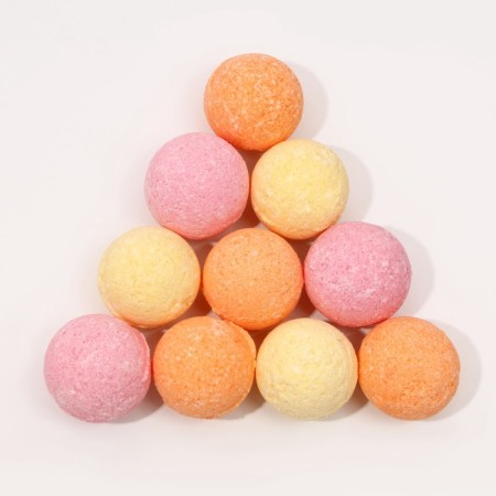 Gift set of cosmetics, bath bombs 10 x 10 g, pure happiness-2