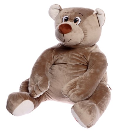 Soft toy "Bear Lary", 85 cm, beige-gray color-1