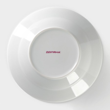 Plate ceramic deep shade "lavender", 600 ml, d = 20.5 cm, white color-3