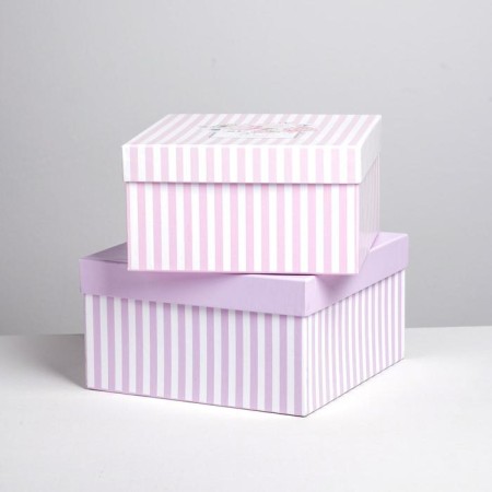 Set of boxes 5 in 1, gift packaging, “you”, 14 x 14 x 8 - 22 x 22 x 12 cm-8