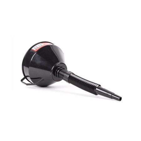 Plastic funnel Autoprofi, collapsible, mesh filter, diameter 160 mm, height 380 mm, black 4-3