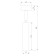 Lamp ceiling Elektrostandard, Diffe LED 27x27x178 mm, IP20, black color