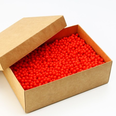 Filler for balls and gifts, packaging, “scarlet lights”, 15 x 26 cm-2