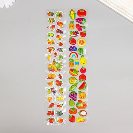 Stick Plastic Plastic "Fruit Boom" with gold stroke mix 33.5x6 cm