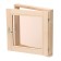 Window, 50 × 50cm, single -chamber double -glazed window, linden bronze