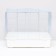 A cage for rodents with sliding pallets 60 x 35 x 47 cm, white