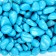 Soil for aquarium (5-10 mm), blue, 350 gr