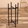 Kashpo on the stand "Twin" metal (set 2 pcs), diameter 23 and 19 cm