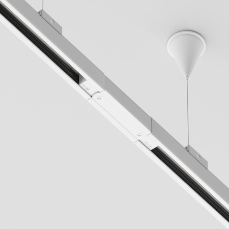 Direct Connector for the Technical Trac-31W overhead track system, 16.6x3.2x3.2 cm, white color-2
