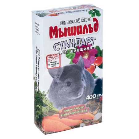 Grain food "Mouse Standard" for chinchillas, 400 grams, box