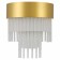 Sconces st. SL1352.201.01. Aversa. 1x40 W, E14, 26x30 cm, golden color