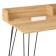 Written table Liverpool 90x50x75 cm, oak craf gold, black