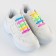 Silicone laces, set 6 pcs, color rainbow