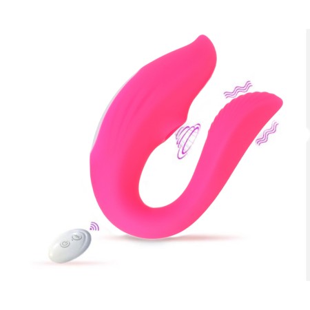 Vibrator for steam, with vacuum-wave stimulation of the clitoris, USB, USB, 10 modes, pink
