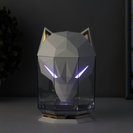 Night with a humidifier cat LED USB AKB White 10x10x16.2 cm Risalux-4