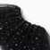 Children's skirt kaftan "stars" black, length 17 cm