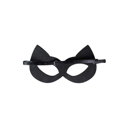 Mask "cat", leather, black-2