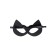 Mask "cat", leather, black