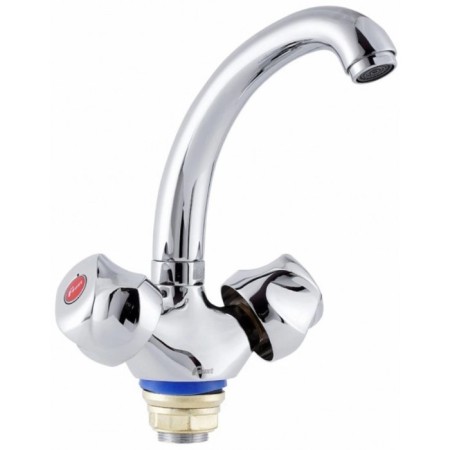 FAUZT FZS-258-76 kitchen mixer, two-wound, pour length 160 mm, chrome