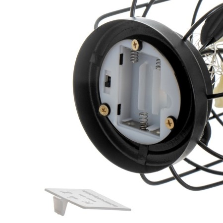 Nightlight "flowers" LED from AAA batteries black 14x14x27 cm Risalux-7