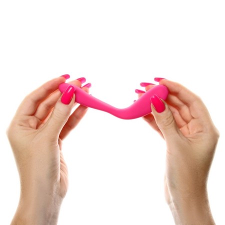Vibrator for steam, with vibropuli, silicone, pink-7