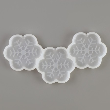 Silicone Mold "Snowflakes", universal 13 × 6 × 0.5 cm