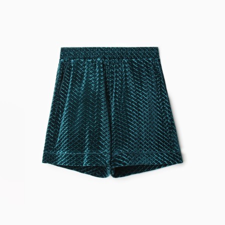 Women's shorts KAFTAN "velvet" p. 42, green-6