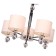 Ceiling lamp 5x40W E14, size 51x51x46 cm