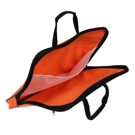 Folder with handles Textile A4, 365 x 290 x 30 mm, calligrata, 1Sh41, "office", external/inner pocket, orange-5
