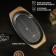 Cast -iron pan on the wooden stand Magma "Oval", 24 × 14 × 2 cm, black color