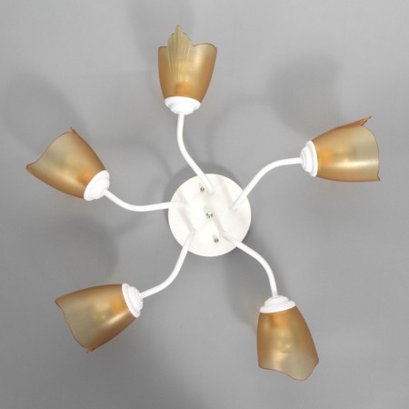 Chandelier 1341001/5br E27 15W white-brown BayerLux-6