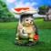 Garden Figure-Hedgehog "Gray Hedgehog under the Mushroom" good souvenirs from polystone, 23 cm, average