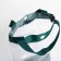 Cosmetic bag on the button, the color is green/transparent